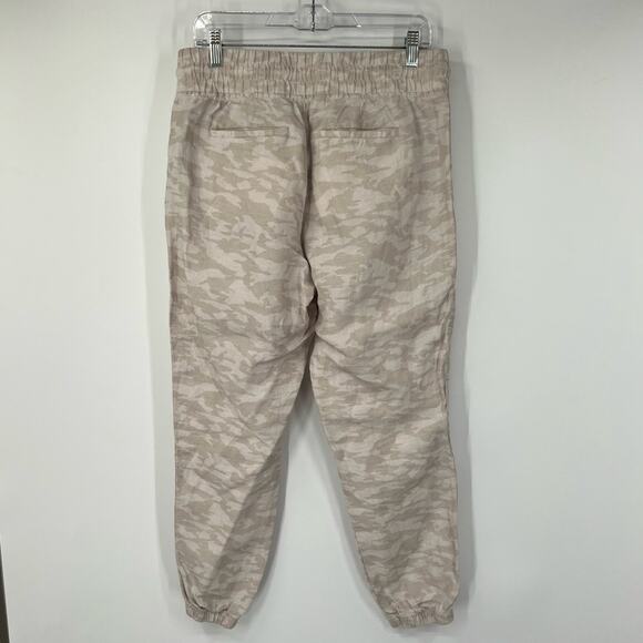 Athleta Cabo Tide Linen Joggers in Neutral Camo Drawstring - Picture 7 of 9